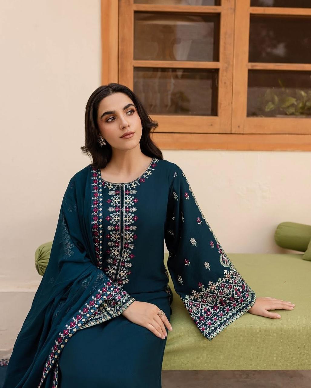 Adaab Lawn 3pc - Riwaiti Rang