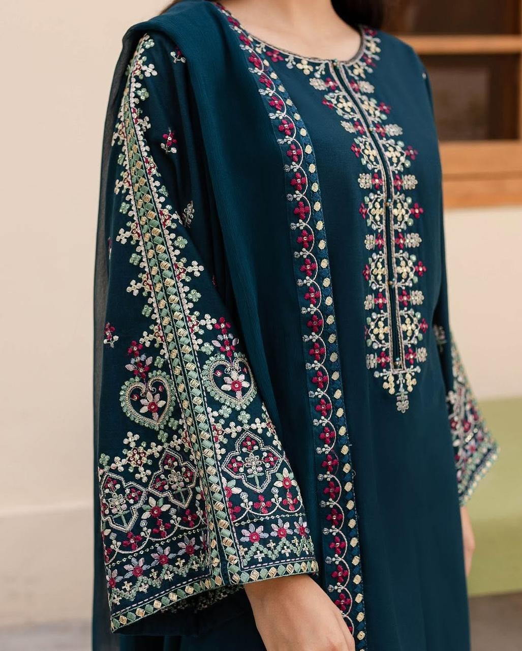 Adaab Lawn 3pc - Riwaiti Rang