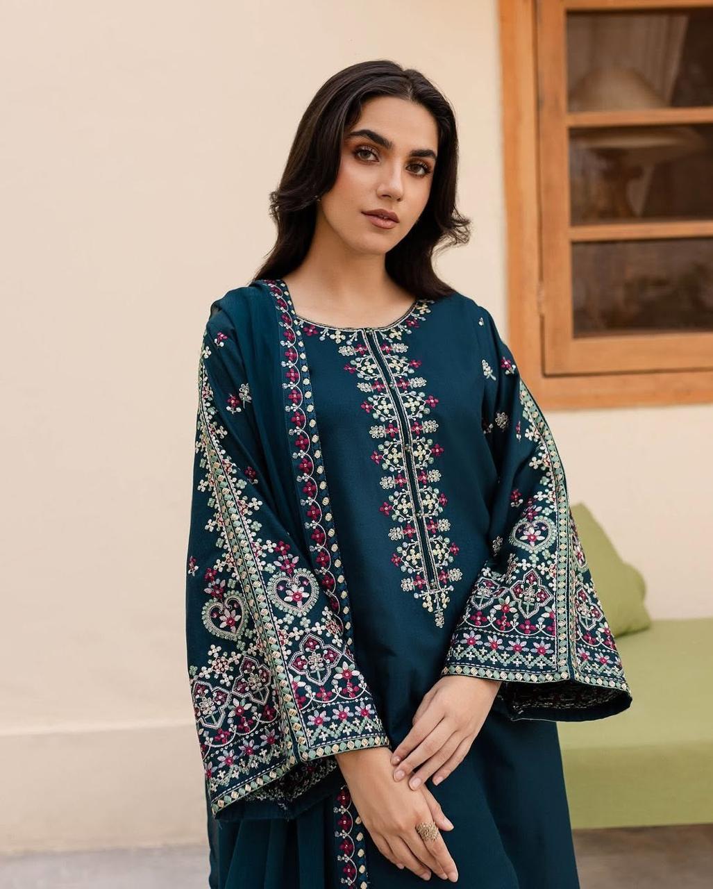 Adaab Lawn 3pc - Riwaiti Rang