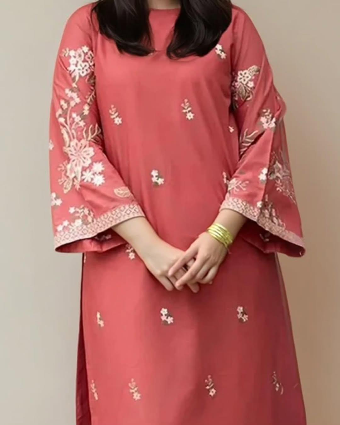 Dure Fishan Emb 2pc - Riwaiti Rang