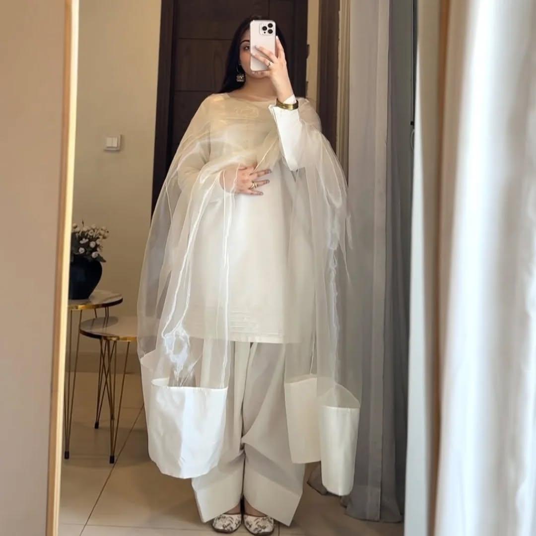 Farshi Shalwar 3pc - Riwaiti Rang