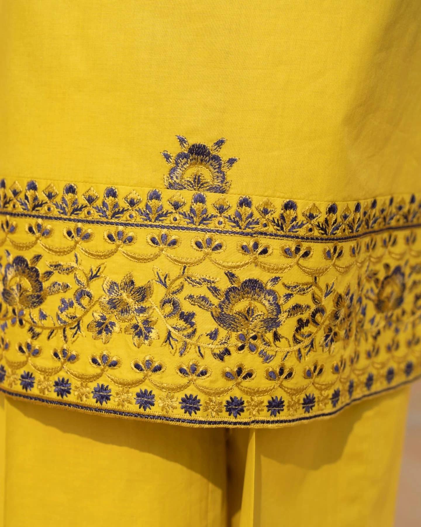 Saya Lawn Emb 3pc - Riwaiti Rang